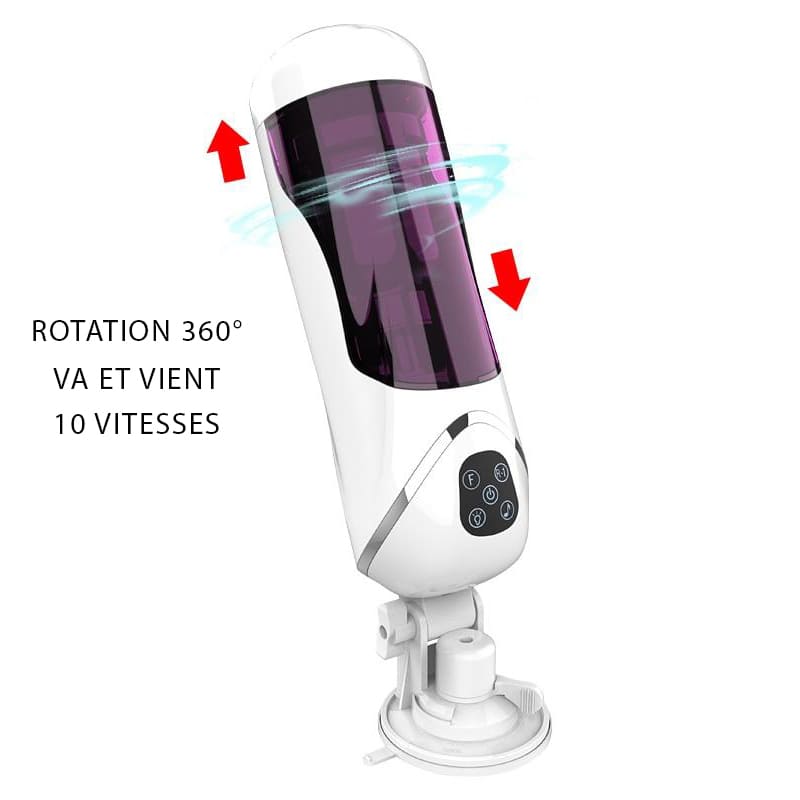 masturbateur rotatif va-vient automatique sextoy