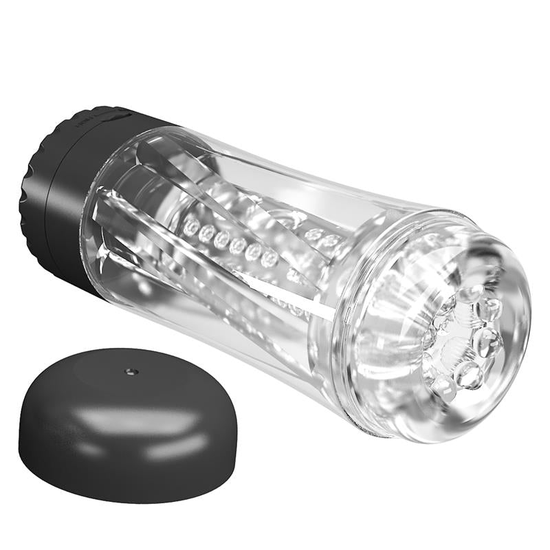 masturbateur transparent avec capuchon