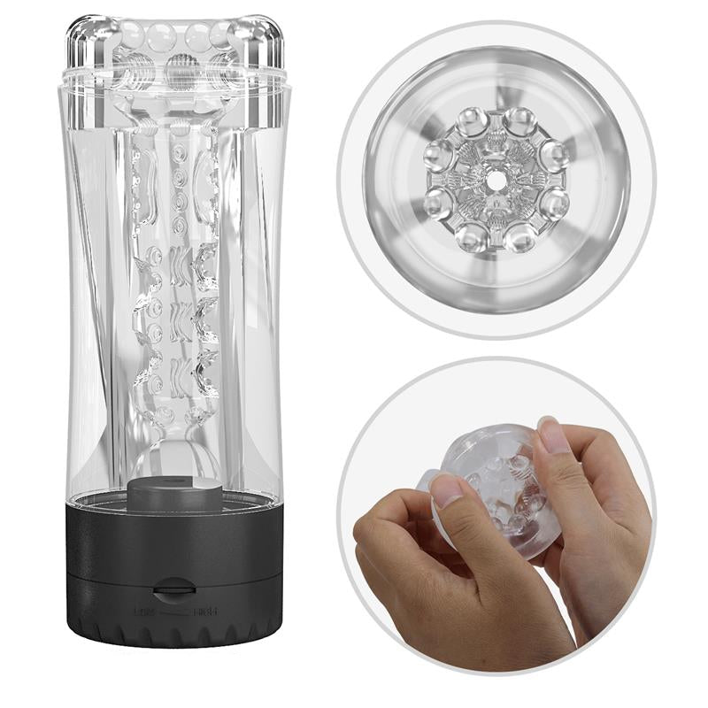 masturbateur transparent texture interne stimulante